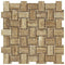Noce Exotic Travertine Basketweave Mosaic Tile