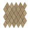 Noce Travertine Tumbled Diamond Mosaic Tile 2x4"