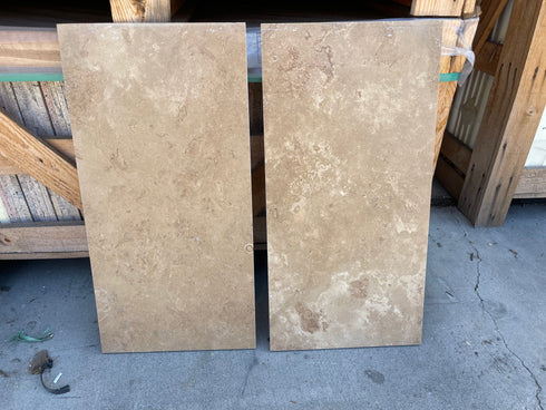 Noce Travertine Filled & Honed Wall and Floor Tile 12x24"
