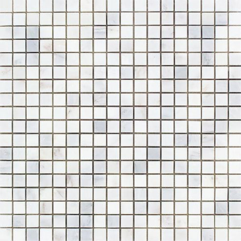 Oriental White Square Mosaic Tile 5/8x5/8"