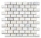 Oriental White Brick Mosaic Tile 1x2"
