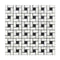 Oriental White Mini Pinwheel w/ Black Dots Mosaic Tile