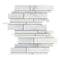 Oriental White Manhattan Random Strip Mosaic Tile