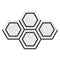 Calacatta Bella 5" x 5" Hexagon Combination (w/Black) Polished