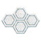 Calacatta Bella 5" x 5" Hexagon Combination w/ Blue-Gray Polished