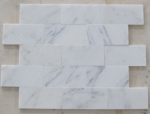 Oriental White Wall and Floor Tile 6x12"