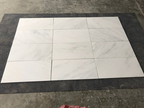 Oriental White Wall and Floor Tile 12x24"