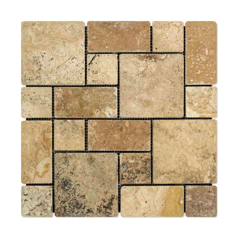 Philadelphia 3-pcs Mini-Pattern Mosaic Non-Interlocking Tumbled