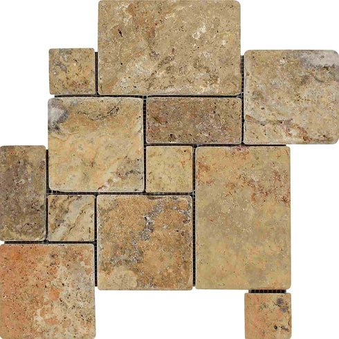 Philadelphia OPUS Mini-Pattern (4 pcs.) Interlocking Tumbled