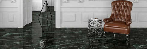 a chair and a table in a room