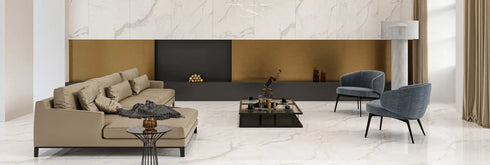 Calacatta Suave Polished Wall and Floor Tile 24"x48"