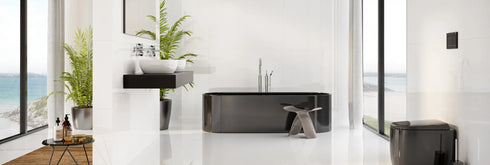 Full White Polished Wall and Floor Tile