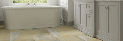 Onyx Ostra Ivory Polished Wall and Floor Tile 24"x48"