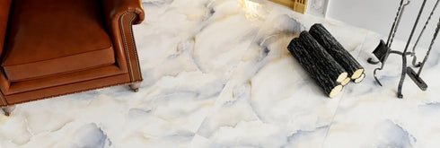 Onyx Smoke Blue Polished Wall and Floor Tile