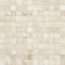 Queen Beige Polished Square Mosaic Tile 1x1"