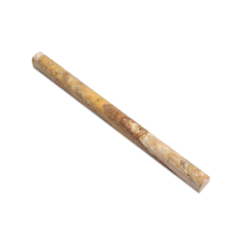 Scabos Travertine Honed Bullnose Liner Trim Tile 3/4x12"