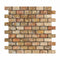 Scabos Travertine Brick Mosaic Tile 1x2"