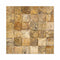 Scabos Travertine Honed Round Faced Mosaic Tile 2x2"
