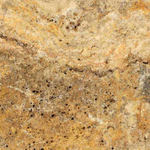 Scabos Travertine Filled & Honed Wall and Floor Tile 12x12"