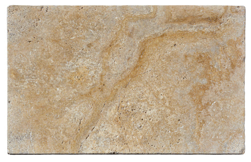 Scabos Travertine Tumbled Exterior Pool Paver 16X24" 1 1/4"