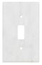 Carrara White Marble 2 3/4 x 4 1/2 Switch Plate 1-TOGGLE Wall Cover