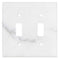 Calacatta Gold Marble 4 1/2 x 4 1/2 Switch Plate 2-TOGGLE Wall Cover