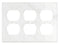 Calacatta Gold Marble 4 1/2 x 6 1/3 Switch Plate 3-DUPLEX Wall Cover