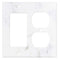 Calacatta Gold Marble 4 1/2 x 8 1/4 Switch Plate 4-TOGGLE Accessories