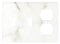 Calacatta Gold Marble 4 1/2 x 6 1/3 Switch Plate DOUBLE TOGGLE - DUPLEX Wall Cover