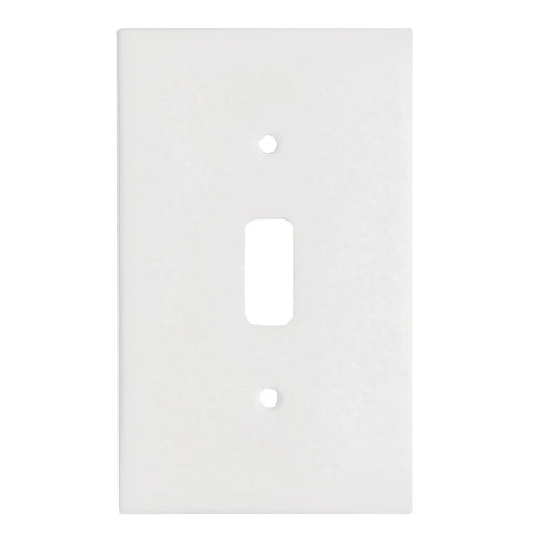 Thassos White Marble 2 3/4 x 4 1/2 Switch Plate 1-TOGGLE Wall Cover