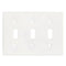 Thassos White Marble 4 1/2 x 6 1/3 Switch Plate 3-TOGGLE Wall Cover
