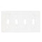 Thassos White Marble 4 1/2 x 8 1/4 Switch Plate 4-TOGGLE Wall Cover