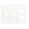 Thassos White Marble 4 1/2 x 6 1/3 Switch Plate DOUBLE TOGGLE - DUPLEX Wall Cover