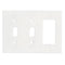 Thassos White Marble 4 1/2 x 6 1/3 Switch Plate DOUBLE TOGGLE - ROCKER Wall Cover
