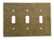 Noce Travertine Switch Plate 4 1/2 x 8 1/4 Honed 4-ROCKER Wall Cover