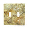 Scabos Travertine Switch Plate 4 1/2 x 6 1/3 Honed 3-DUPLEX Wall Cover