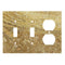 Scabos Travertine Switch Plate 4 1/2 x 6 1/3 Honed DOUBLE TOGGLE - ROCKER Wall Cover
