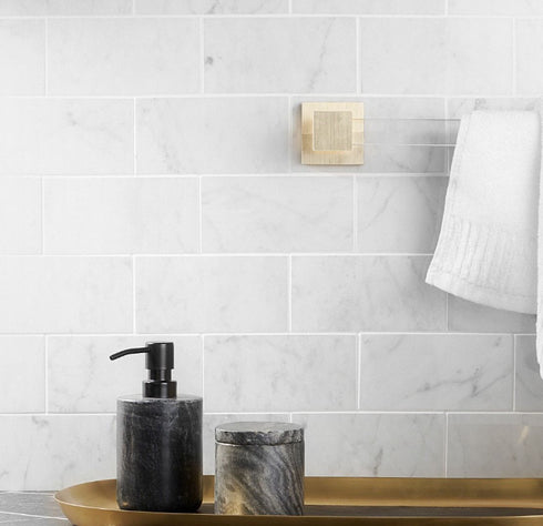 Carrara White 3" x 6" Polished