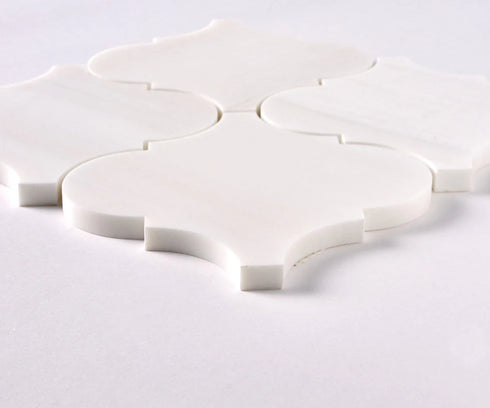 Bianco Dolomite Mosaic Arabesque Mosaic Tile