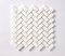 Bianco Dolomite Polished Herringbone Mosaic Tile 1"x2"
