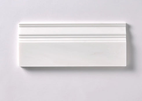 Bianco Dolomite Polished Baseboard Wall Trim Tile 4 3/4"x12"