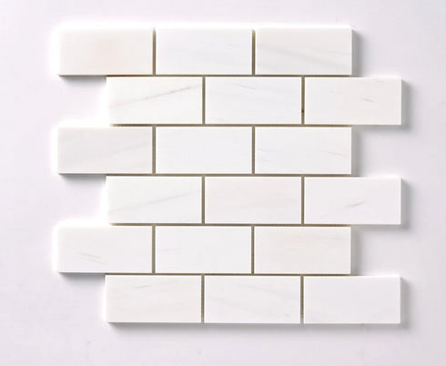 Bianco Dolomite 2" X 4" Brick Polished