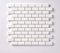 Bianco Dolomite Polished Brick Mosaic Tile 1"x2"