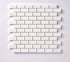 Bianco Dolomite Polished Brick Mosaic Tile 1"x2"