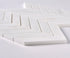 Bianco Dolomite Polished Chevron Mosaic Tile 1" x 4"
