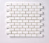 Bianco Dolomite Polished Mini Brick Mosaic Tile 5/8"x1 1/4"