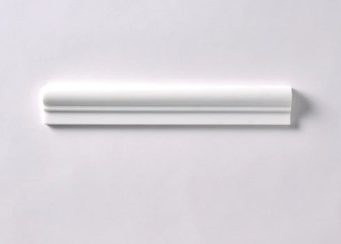 Bianco Dolomite Polished Single Chair Rail Trim Tile 2"x12"