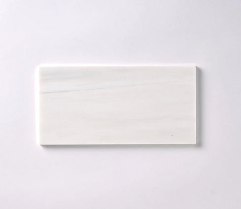 Bianco Dolomite Polished Wall and Floor Tile 6"X12"