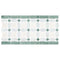 Thassos White Florida Flower w/ Ming-Green Border 5 3/4" x11 1/4"