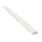 Thassos White Quarter-Round Trim Tile 1"x12"